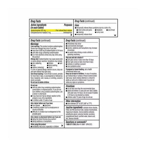 Coricidin Hbp, Cold And Flu Tablets, 10 Count Coricidin Hbp