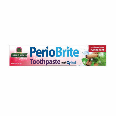 Nature's Answer, PerioBrite Toothpaste With Xylitol Cinnamint, 4 Oz