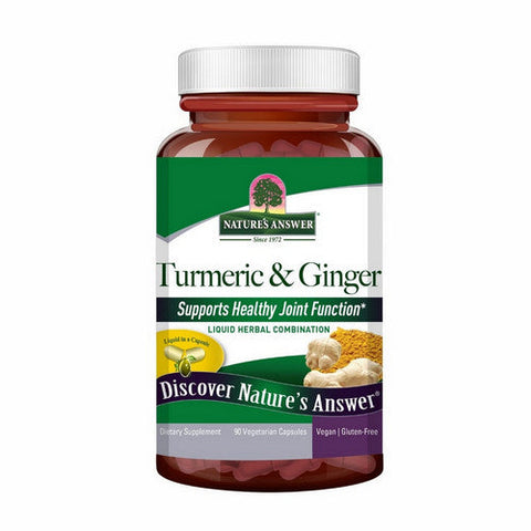 Nature's Answer, Turmeric and Ginger, 90 Veg Caps Nature's Answer