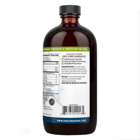 Amazing Herbs, Black Seed Oil, 16 Oz Amazing Herbs
