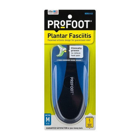 Profoot, Plantar Fasciitis Insoles Medium 8-13, 1 Pair Profoot