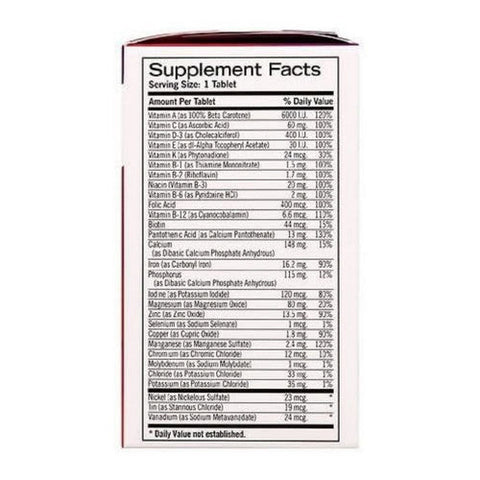 Geritol, Nutrition Support Multivitamin Multimineral Supplement, 100 Tablets Geritol
