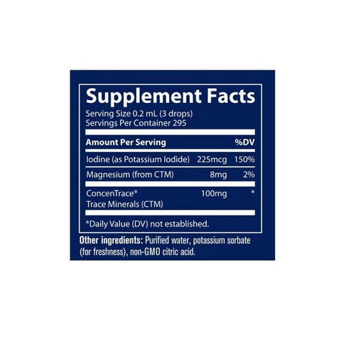 Trace Minerals, Ionic Iodine Unflavored, 2 Oz Trace Minerals