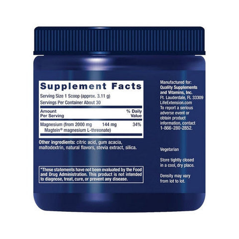 Life Extension, Neuro-Mag Magnesium L-Threonate Tropical Punch, 93.35 Grams Life Extension