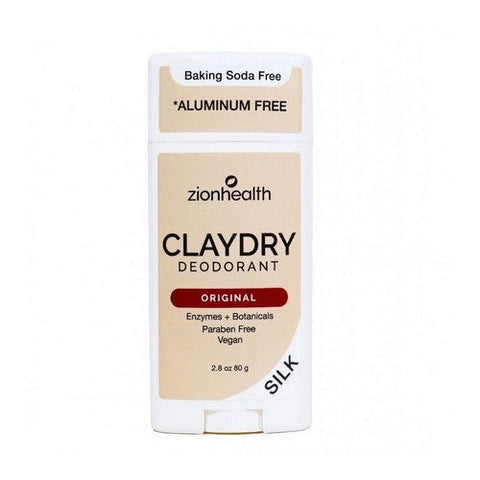 Zion Health, Claydry Silk Natural Deodorant Origina, 2.8 Oz Zion Health
