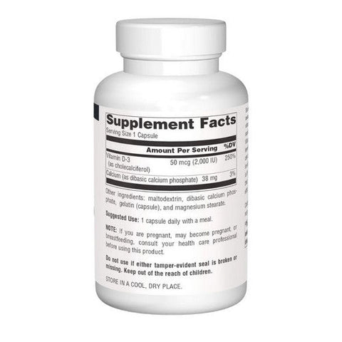 Source Naturals, Vitamin D-3, 2,000 IU, 400 Caps Source Naturals