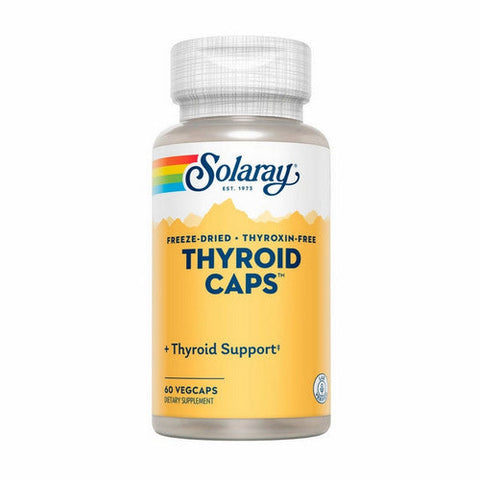 Solaray, Thyroid Caps Freeze Dried, 60 Veg Caps Solaray