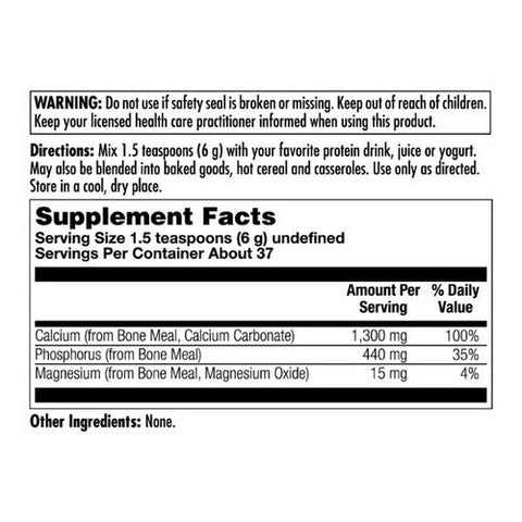 Kal, Bone Meal Powder, 8 Oz Kal