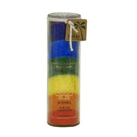 Aloha Bay, Candle Pillar Rainbow Coconut, 1 Each Aloha Bay