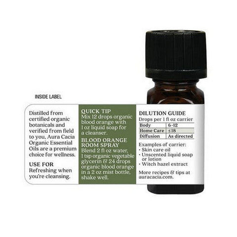 Aura Cacia, Organic Essential Oil, Blood Orange .25Oz Aura Cacia