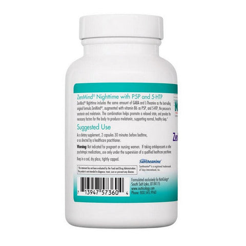 Nutricology/ Allergy Research Group, ZenMind Nighttime, 60 Veg Caps Nutricology/ Allergy Research Group