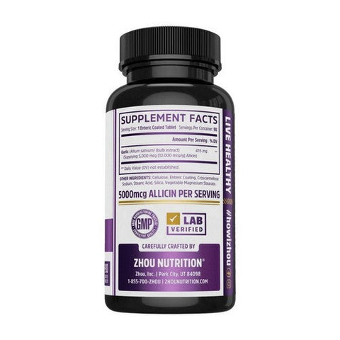 Zhou Nutrition, Garlic, 415 Mg, 90 Veg Caps Zhou Nutrition