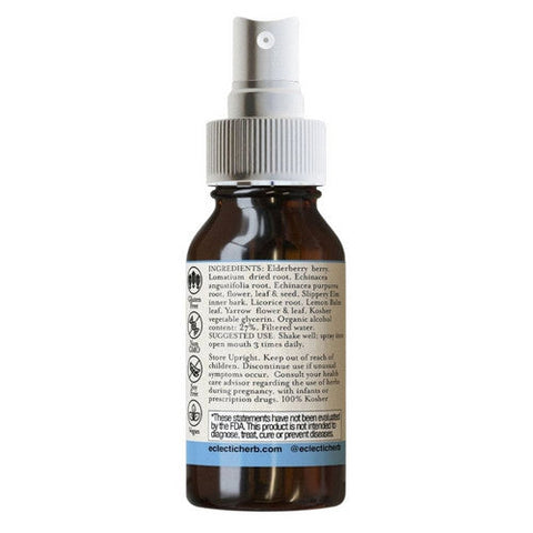 Eclectic Herb, Lomatium Elderberry Throat Spray, 1 Oz Eclectic Herb