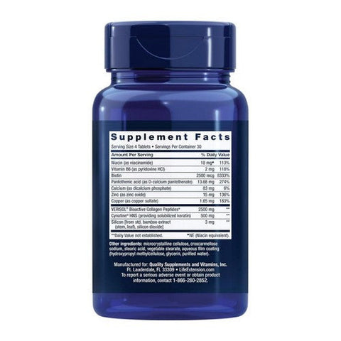 Life Extension, Hair-Skin & Nails Collagen Plus Formula, 120 Tabs Life Extension