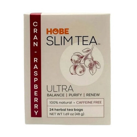 Hobe Labs, Ultra Slim Tea Cran-Raspberry, 24 Bags Hobe Labs