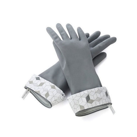Full Circle Home, Splash Patrol Natural Latex Cleaning Gloves Size Large Gray, 1 Pair Full Circle Home