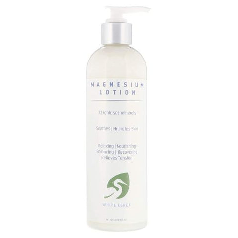 White Egret, Magnesium Lotion, 12 Oz White Egret