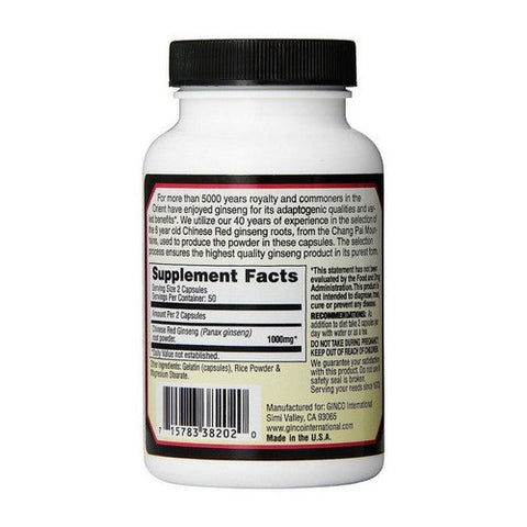 Imperial Elixir / Ginseng Company, Chinese Red Ginseng, 100 Caps Imperial Elixir / Ginseng Company