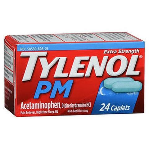 Tylenol, Pm Caplets Extra Strength, 24 Caps Tylenol