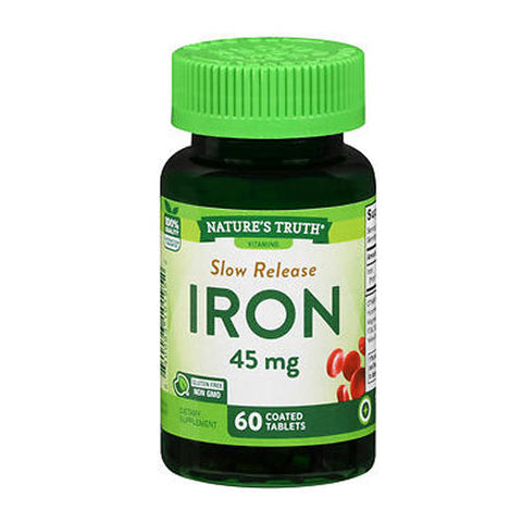 Nature's Truth, Slow Release Iron, 45 Mg, 60 Tabs Nature's Truth