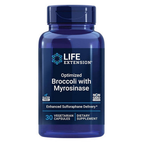 Life Extension, Optimized Broccoli and Cruciferous Blend, 30 Enteric Coated Tabs Life Extension