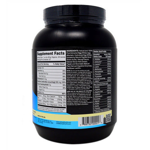 Healthy 'n Fit, Egg Protein Powder, 0, Vanilla 2 lb Healthy 'n Fit