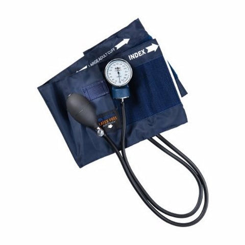 Aneroid Sphygmomanometer Unit Adult Cuff Nylon Cuff 28 - 42 cm 01-140-011 Blue 1 Each by Mabis Healthcare