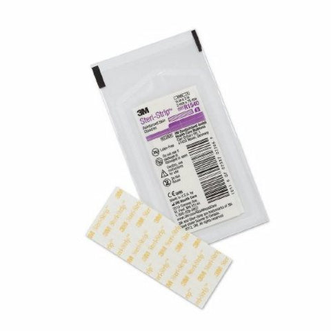 3M, Skin Closure Strip 1/8 X 3 Inch Nonwoven Material Reinforced Strip White R1540, Box Of 50 3M
