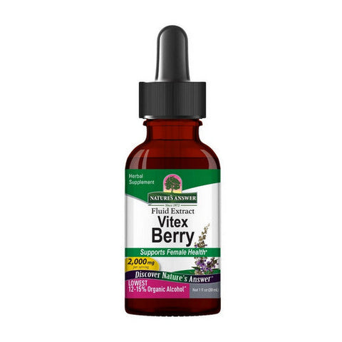 Nature's Answer, Chaste Berry Vitex Agnus Castus Liquid Extract Low Alcohol, 1 Oz Nature's Answer