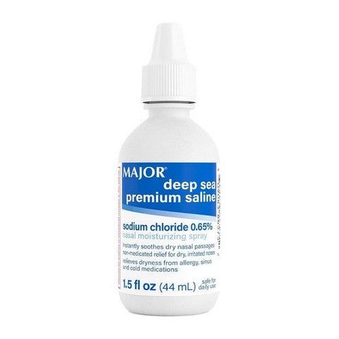 Major Pharmaceuticals, Deep Sea Premium Saline Nasal Moisturizing Spray, 1.5 Oz Major Pharmaceuticals