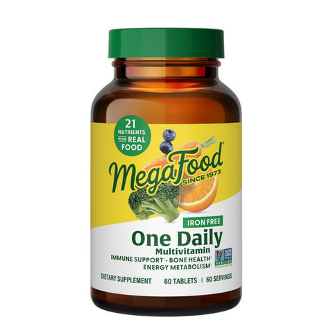 One Daily Iron Free Multivitamin 60 Tabs by MegaFood