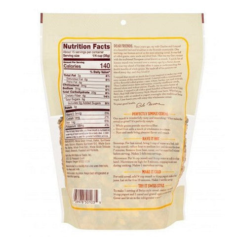 Bobs Red Mill, Cereal Muesli, 18 Oz(Case Of 4) Bobs Red Mill