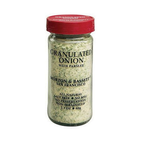 Morton & Bassett, Onion Granulated, 2.3 Oz(Case Of 3) Morton & Bassett