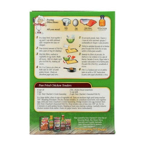 Tony Chachere's, Mix Fish Fry Seasoned, 10 Oz(Case Of 12) Tony Chachere's