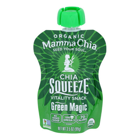 Squeeze Green Magic 3.5 Oz(Case Of 16) by Mamma Chia