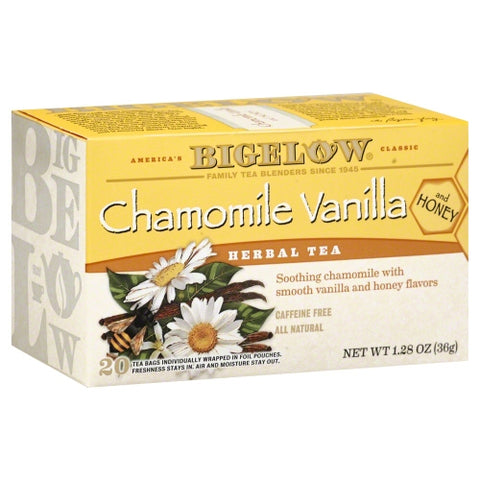 Chamomile Vanilla Honey Herbal Tea Case of 6 X 1.28 Oz by Bigelow