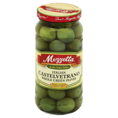 Olive Castelvetrano Whole Case of 6 X 10 Oz by Mezzetta