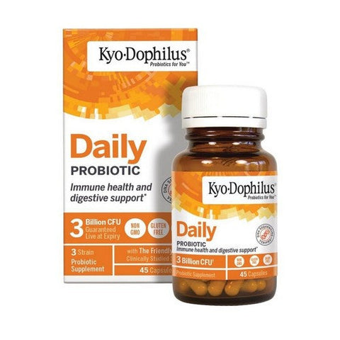 Kyolic, Kyo-Dophilus Daily Probiotic, 3 Billion CFU, 45 Caps Kyolic