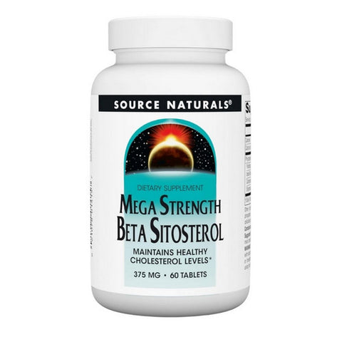 Source Naturals, Beta Sitosterol Mega Strength, 375 Mg, 60 Tabs Source Naturals