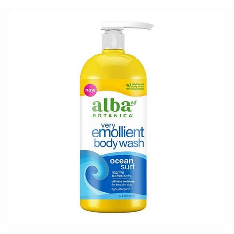 Alba Botanica, Very Emollient Body Wash Ocean Surf, 32 Oz Alba Botanica
