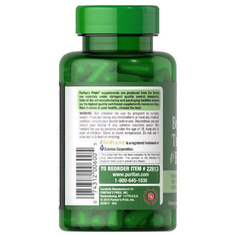 Puritan's Pride, Berberine Turmeric & BioPerine Black Pepper, 60 Capsules Puritan's Pride