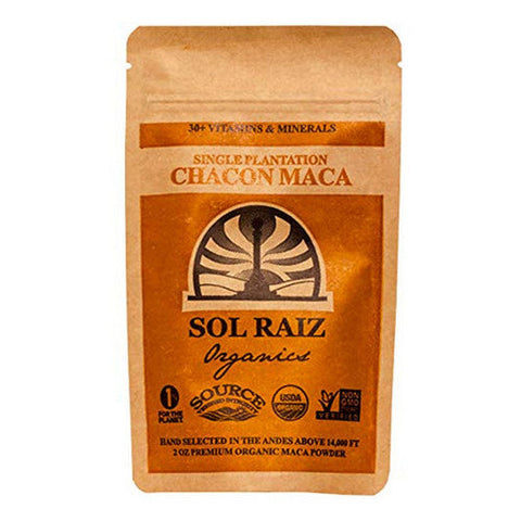 Sol Raiz Organics, Organic Chacon Maca Powder Pouch, 2 Oz
