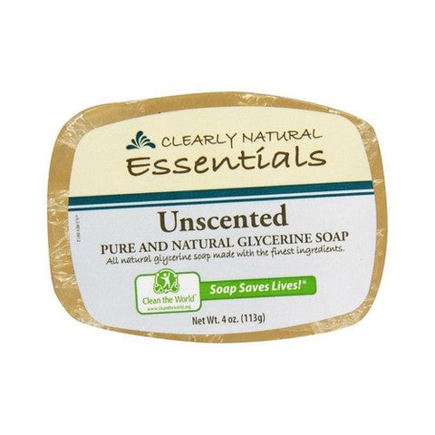 Clearly Natural, Glycerine Soap, Unscented, 4 Oz Clearly Natural