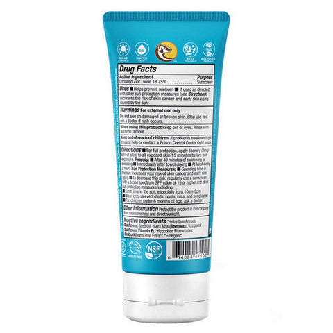 Badger Balm, SPF 30 Active Mineral Sunscreen Cream Unscented, 2.9 Oz Badger Balm