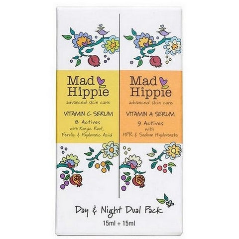 Day And Night Dual Pack Vitamin C And Vitamin A Serum 1 Oz by Mad Hippie