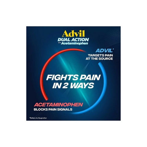 Advil, Dual Action Pain Reliever Caplets, 36 Caps Advil