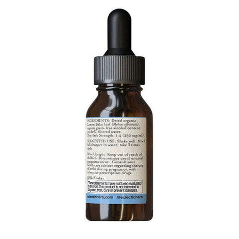 Eclectic Herb, Lemon Balm Extract, 1 Oz