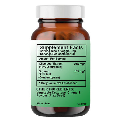 Naturverse, Olive Leaf Powder Capsules Standardized, 90 VegCaps Naturverse