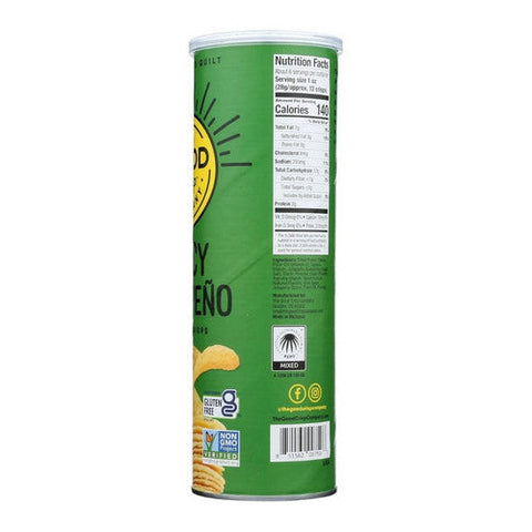 The Good Crisp Company, Gluten Free Potato Crisp Spicy Jalapeno, 5.6 Oz(Case Of 8) The Good Crisp Company