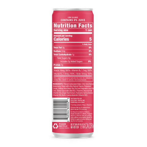 Gorgie, Beverage Energy Sparkling Watermelon Crush, 12 Oz(Case Of 12) Gorgie